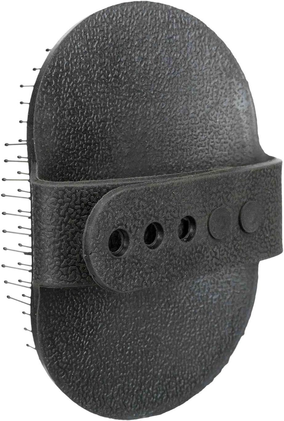 Care brush with hand-loop, 8 × 13 cm, BLACK