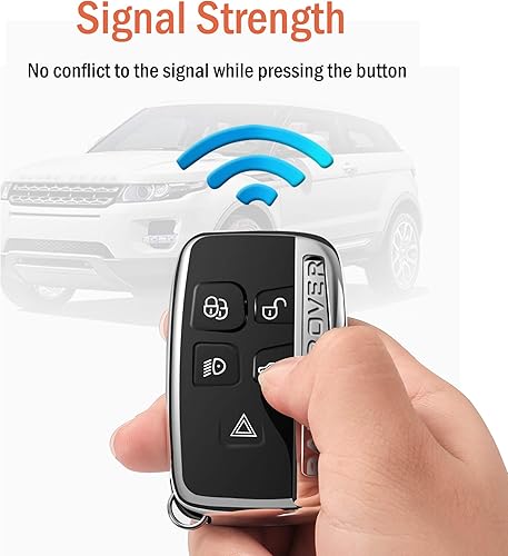 Miniatura 4 de Intermerge Funda para llavero para Range Rover Evoque Velar Sport Discovery Freelander2 LR4 Land Rover Sport y Jaguar XF XJ XE F-PACE F-TYPE 5