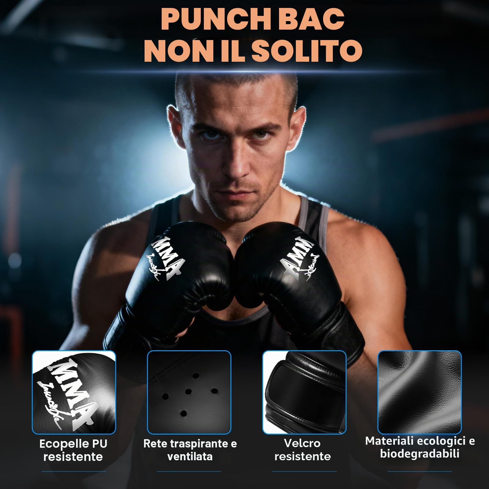 NZQXJXZ Sacco da Boxe da Terra per Adulti, 180cm Sacco da Boxe Autoportante con Guantoni da Boxe, Pompa, Corda per Saltare e Palla per Riflessi, Sacco da Box Gonfiabile per Pratica di Muay Thai MMA