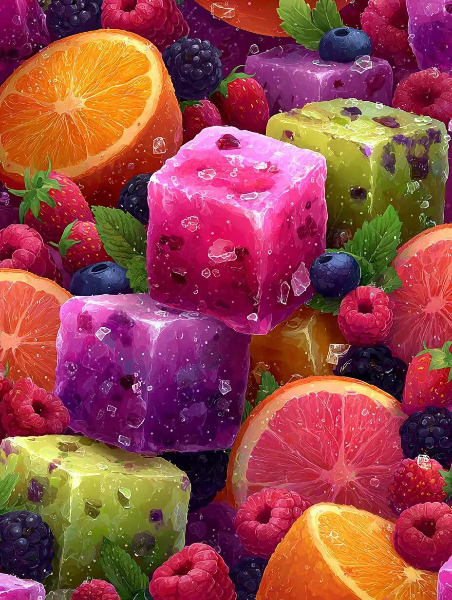 5D Diamond Painting Colore, DIY Diamond Painting Kit Completo Frutta, Pittura a Diamante, DIY Diamantini Crystal Art Kit, 5D Dibujos con Diamantes, Decorazioni Casa, Regalo Primavera, 100x135cm Q-3480