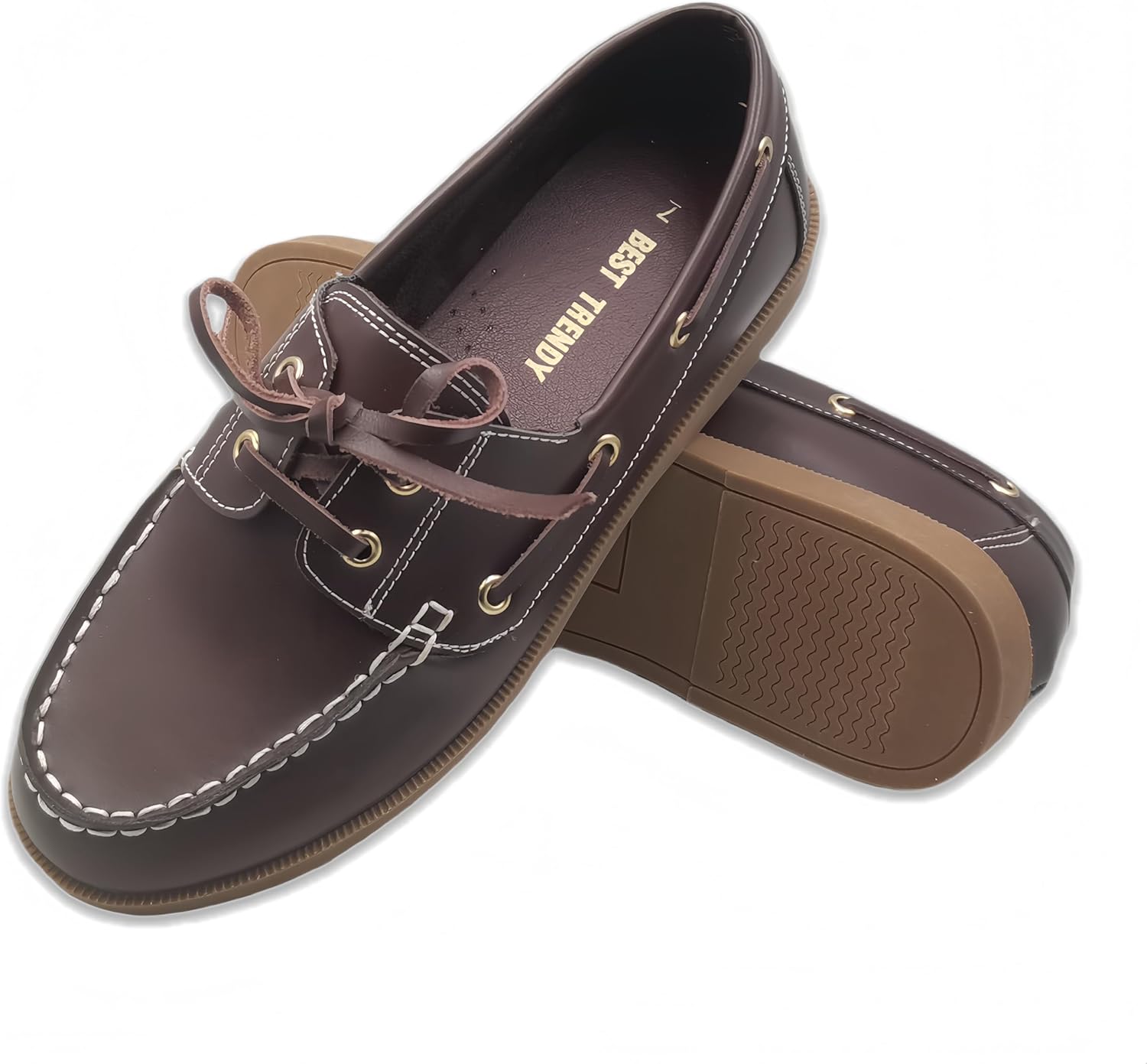 BEST TRENDY Lace-Up Loafers for Women Business Casual Shoes Comfortable & Lightweight Penny Loafers Slip On Work Flats Boat Shoes for Women - Image 7