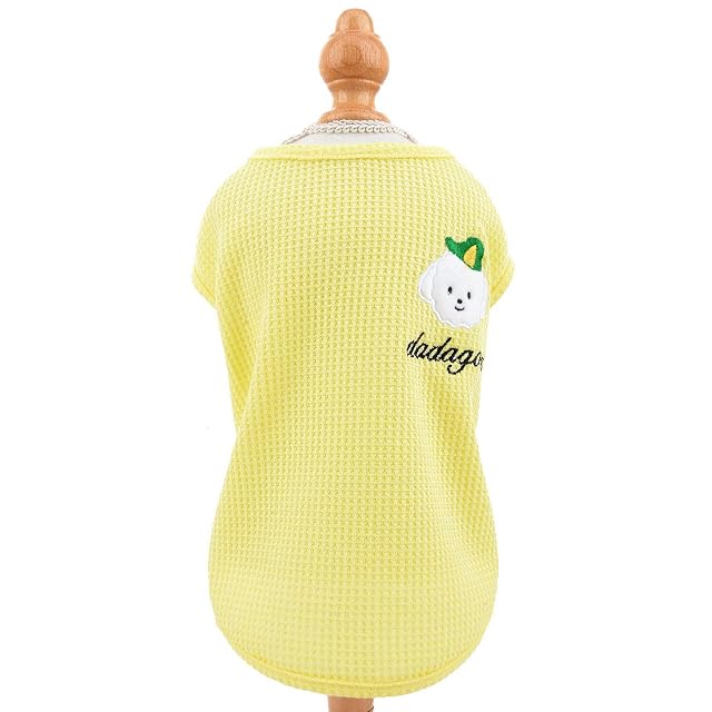 Foto 5 de 8 de PAIDEFUL Camisas para Perros Pequeños Medianos Gatos Niño Chaleco de Algodón Suave Camisetas sin Mangas…