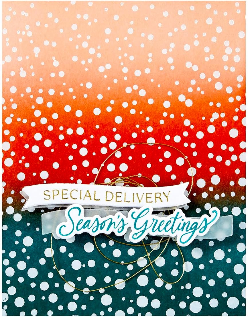 Spellbinders BP-200 Sprinkled Confetti Press Plates from The Home for The Holidays Collection