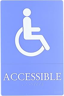Cuarteto Ada accesible Sign, 6 x 9 cm, color azul (01409)