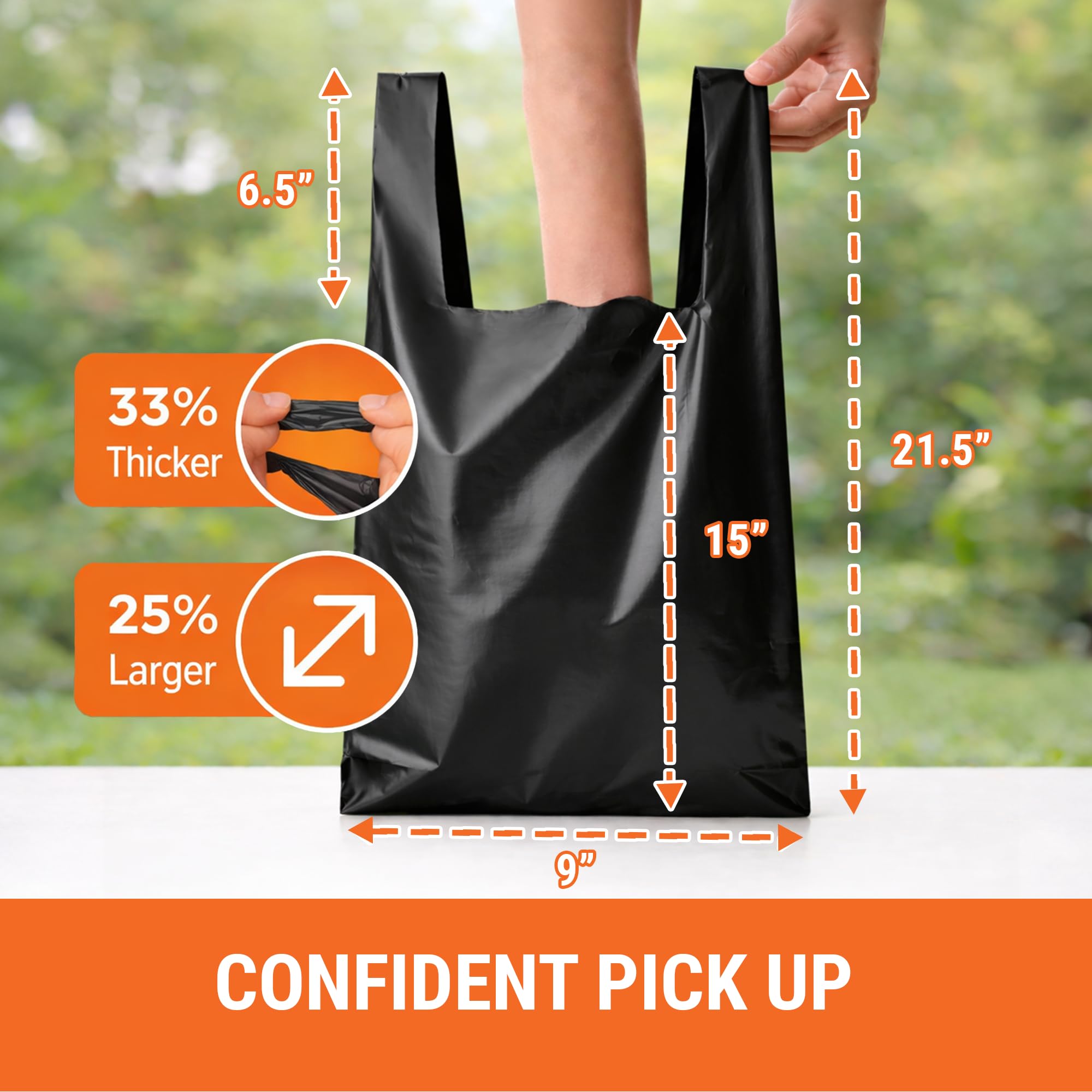 Pupzle Bolsas de repuesto para recogedoras de excrementos de perro, compatible con MXF y Pupzle y TIMINGILA y Fusbunty Pooper Scooper, 40 bolsas para recogedoras de excrementos de perro, bolsa de