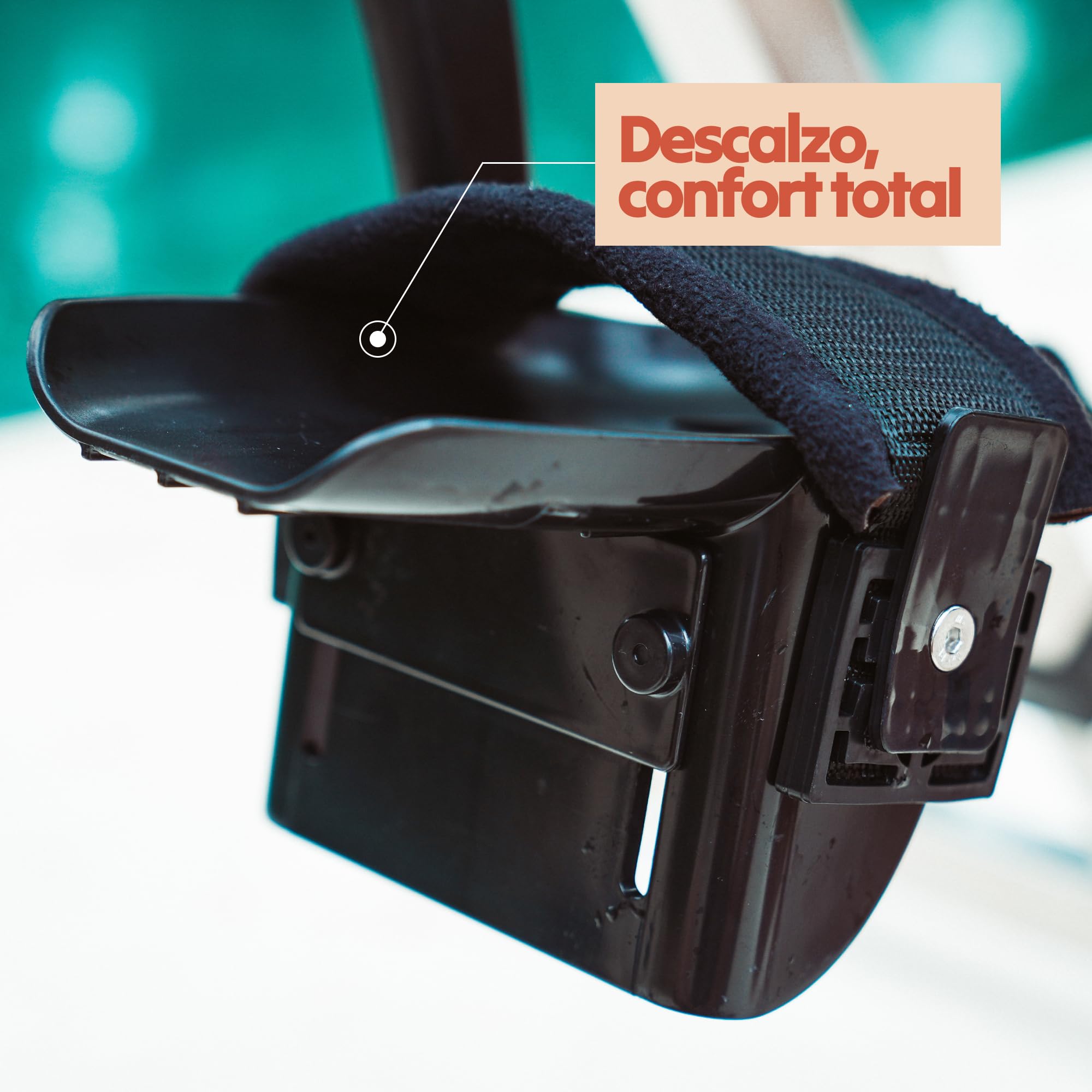 Lovee Aquabike V2 - Bicicleta de piscina doble modo deportivo y confort, acero inoxidable 316, resistencia al cloro y al agua de mar, para todos los revestimientos, 1,10 a 1,50 m de profundidad