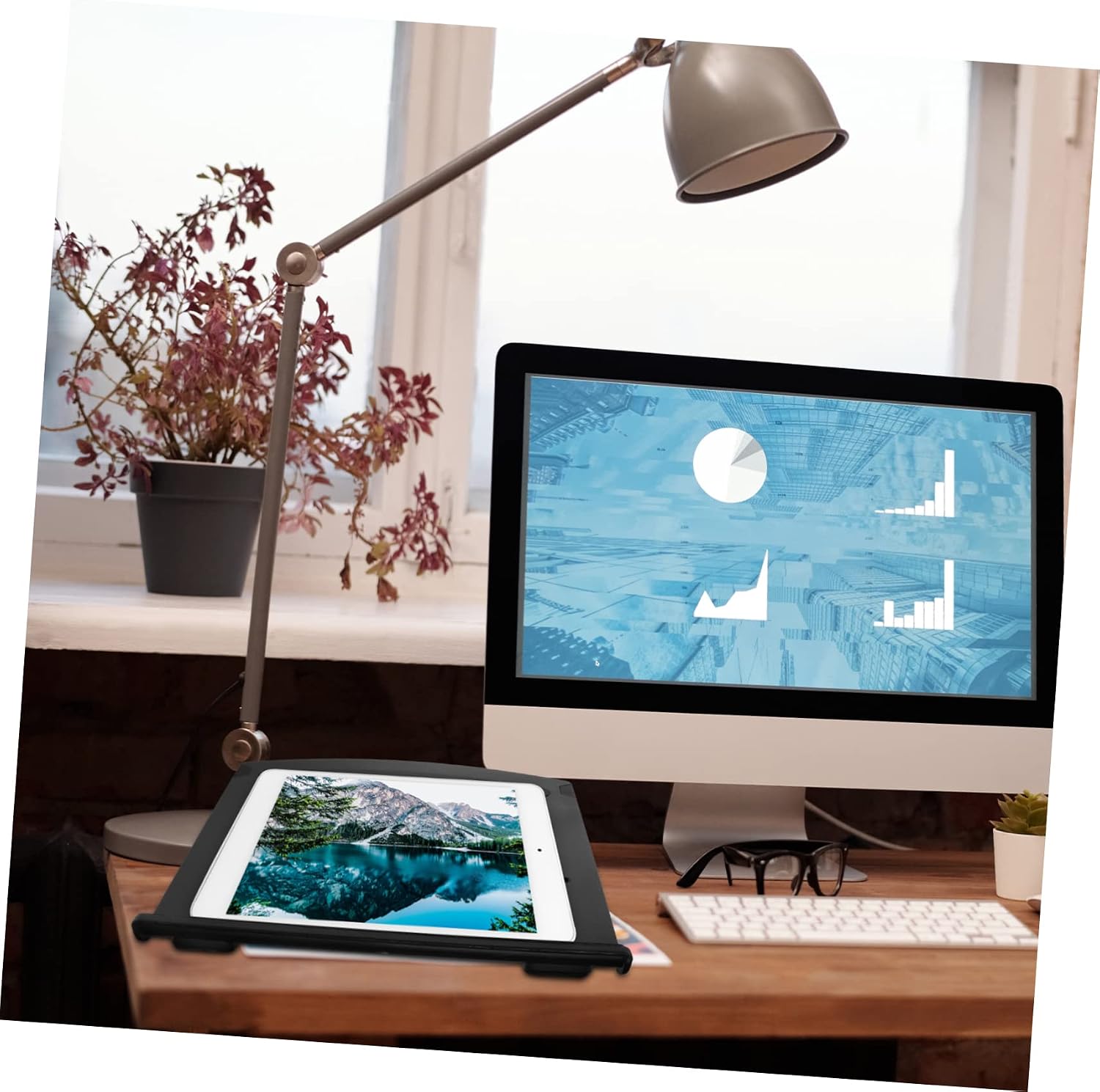 Xmas Multipurpose Notebook PC Holder, Adjustable Laptop Desk Stand image 5