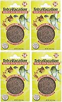 Tetra Vacation 14-Day Feeder for Tropical Fish, 4-Pack (4.24 oz) - Reliable Aquarium Auto-Feeder Tablets