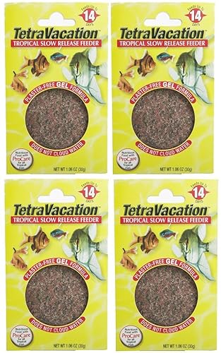 Tetravacation 14-Day Feeder For Tropical Fish. 4 Pack (4.24 Oz