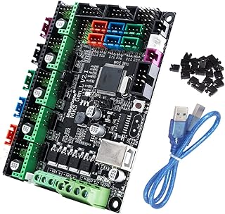 MKS Gen-L V 2.1 1.0 Control Board 3D Printer Parts With TMC2209 TMC2208 Uart Mode Gen L for Ramps1.4 A4988 DRV8825 (Color : MKS Gen-LV2.1)