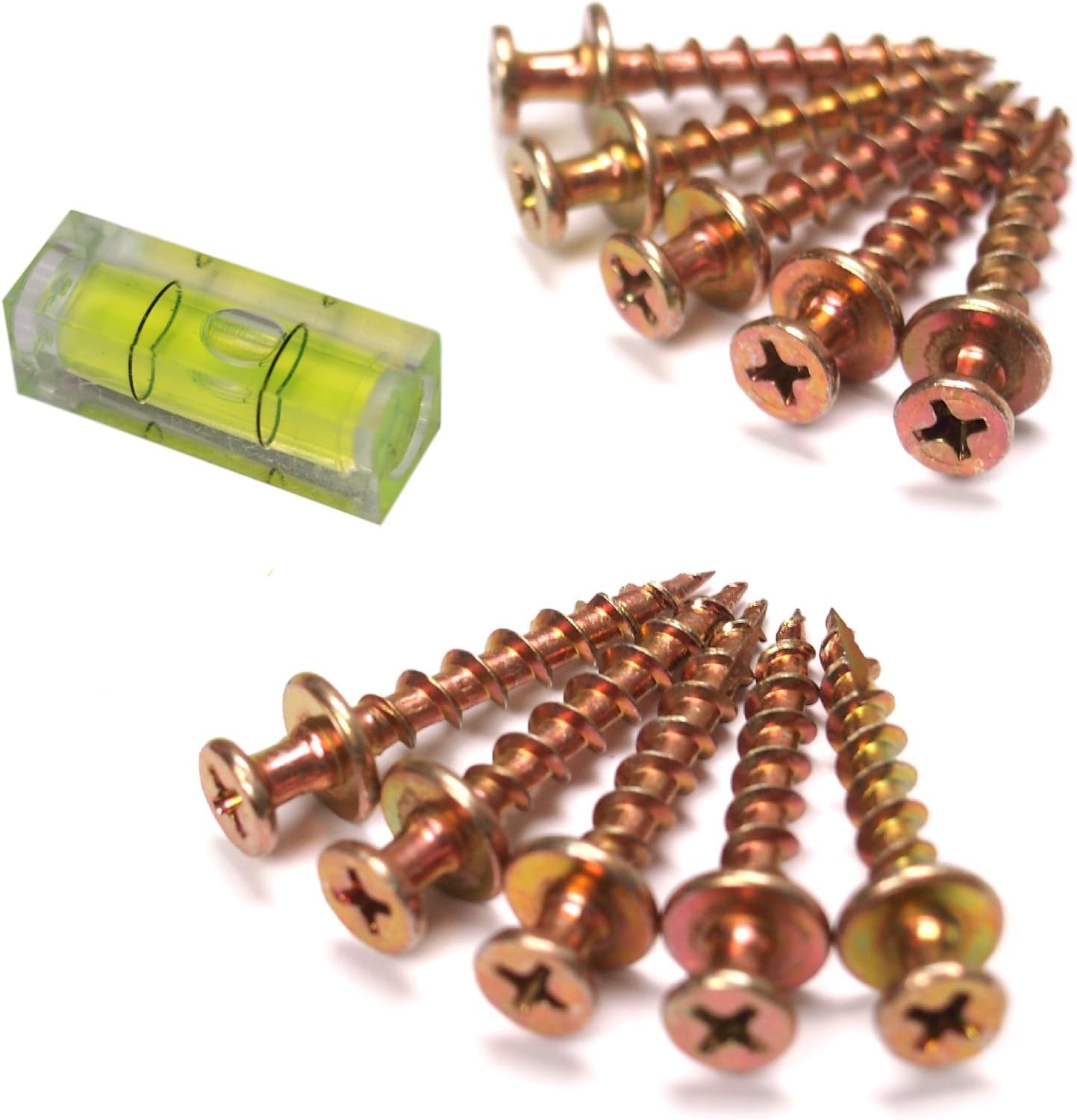 Bear Claw Picture Hanging Screws x 10 + Mini Level