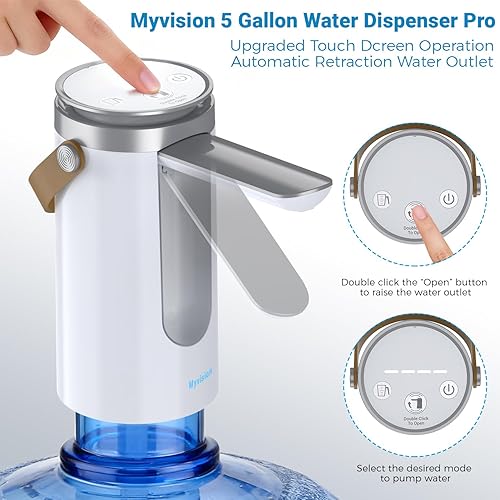 Miniatura 2 de Myvision Water Dispenser for 5 Gallon Bottle, Portable USB Charging Electric Water Pump, Drinking Water Jug Pump for Home, Kitchen, Living Room,