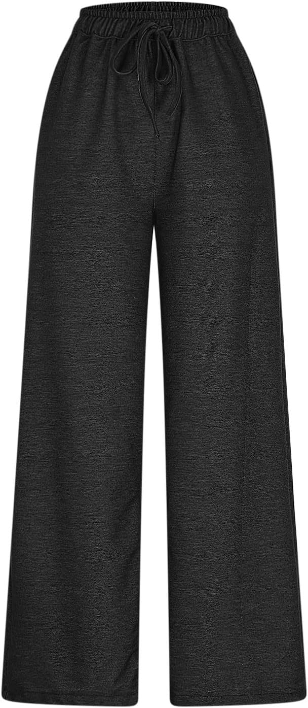 Sweatpants Jeans Women 2026 Trendy Baggy Wide Leg Pull On Stretchy Jeans High Elastic Waist Denim Pants with Pockets - Image 7