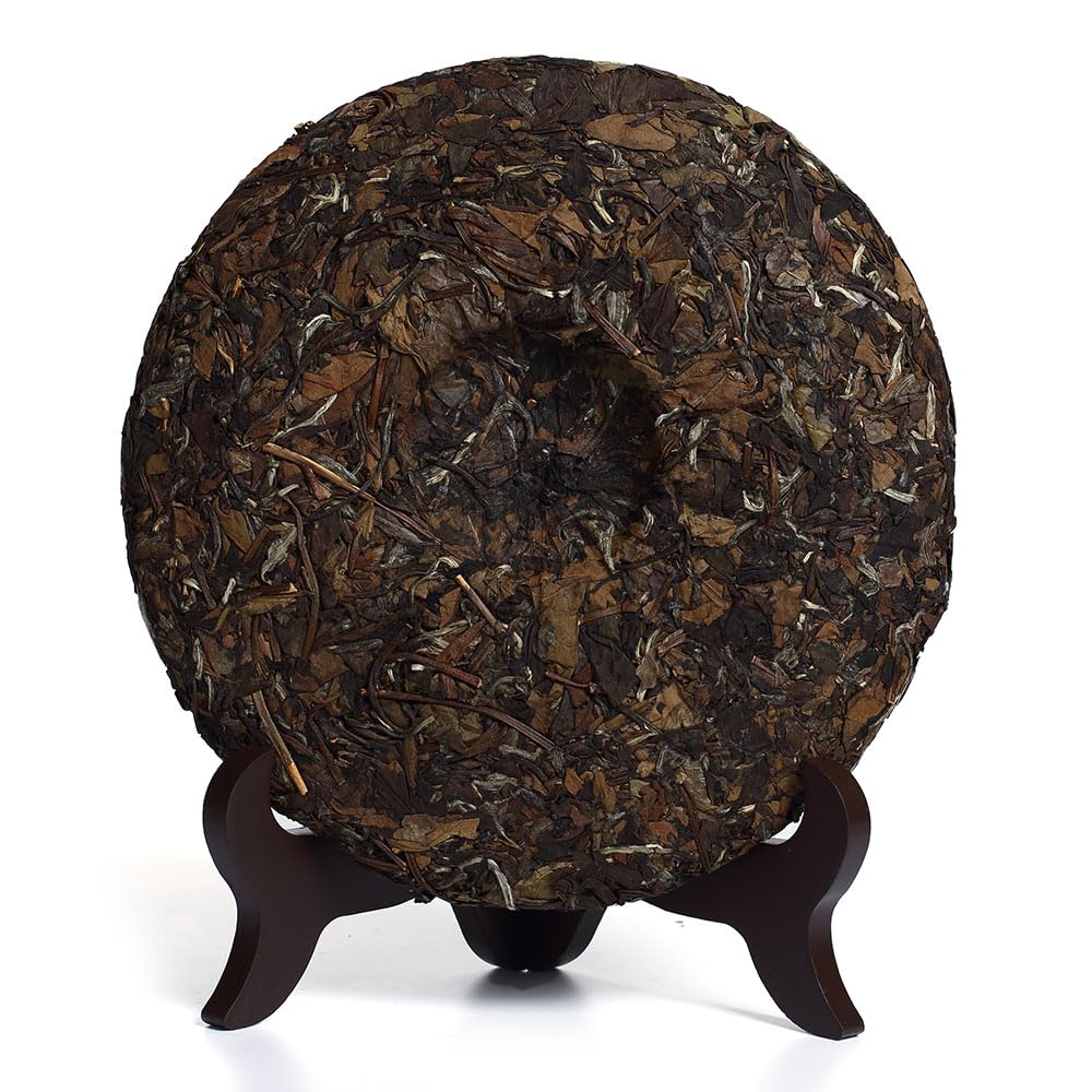 GOARTEA Weißer Tee - 350g 12.35oz 2014 Year Fuding Shou Mei - Remote Mountain Wild Aged - Chinese Shoumei White Tea Loose Leaf - Low Caffeine