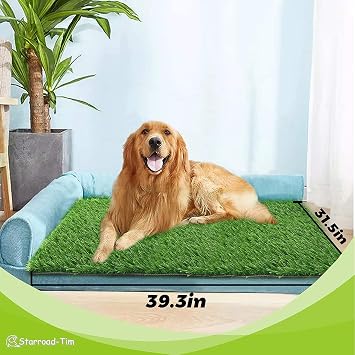 80 X 100 CM Artificial Grass Rug Turf for Dogs Indoor Outdoor Fake Grass for Dogs Potty Training Area Patio Lawn Decoration