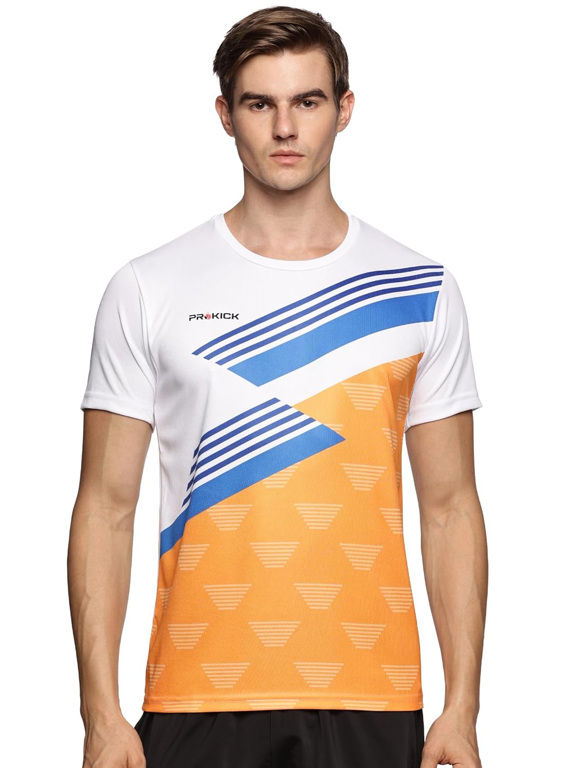 Prokick Half Sleeves Regular Fit Sports Wear T-shirt for Men Quick Dry Fit Gym T Shirts for Men for Casual Wear Workout T Shirts for Man Active Wear Running Badminton Tennis Regular Fit Sports T-Shirt