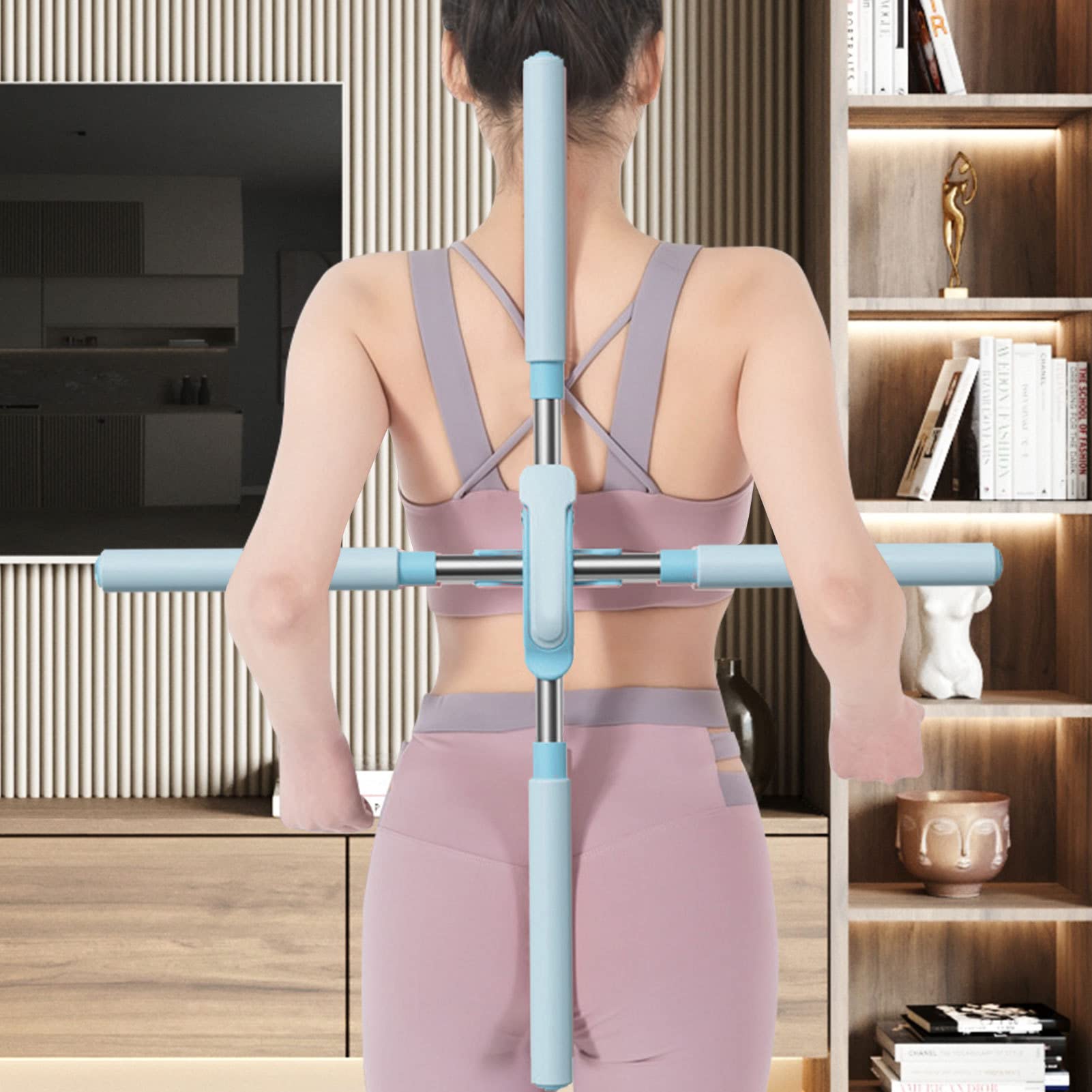 Yoga Sticks Rektool – Houdingcorrectie Oefenstick, Fitnesstrainingshulpmiddel voor Flexibiliteit en Balans | Thuisoefenapparatuur om Schouders en Rug te Openen voor Volwassenen