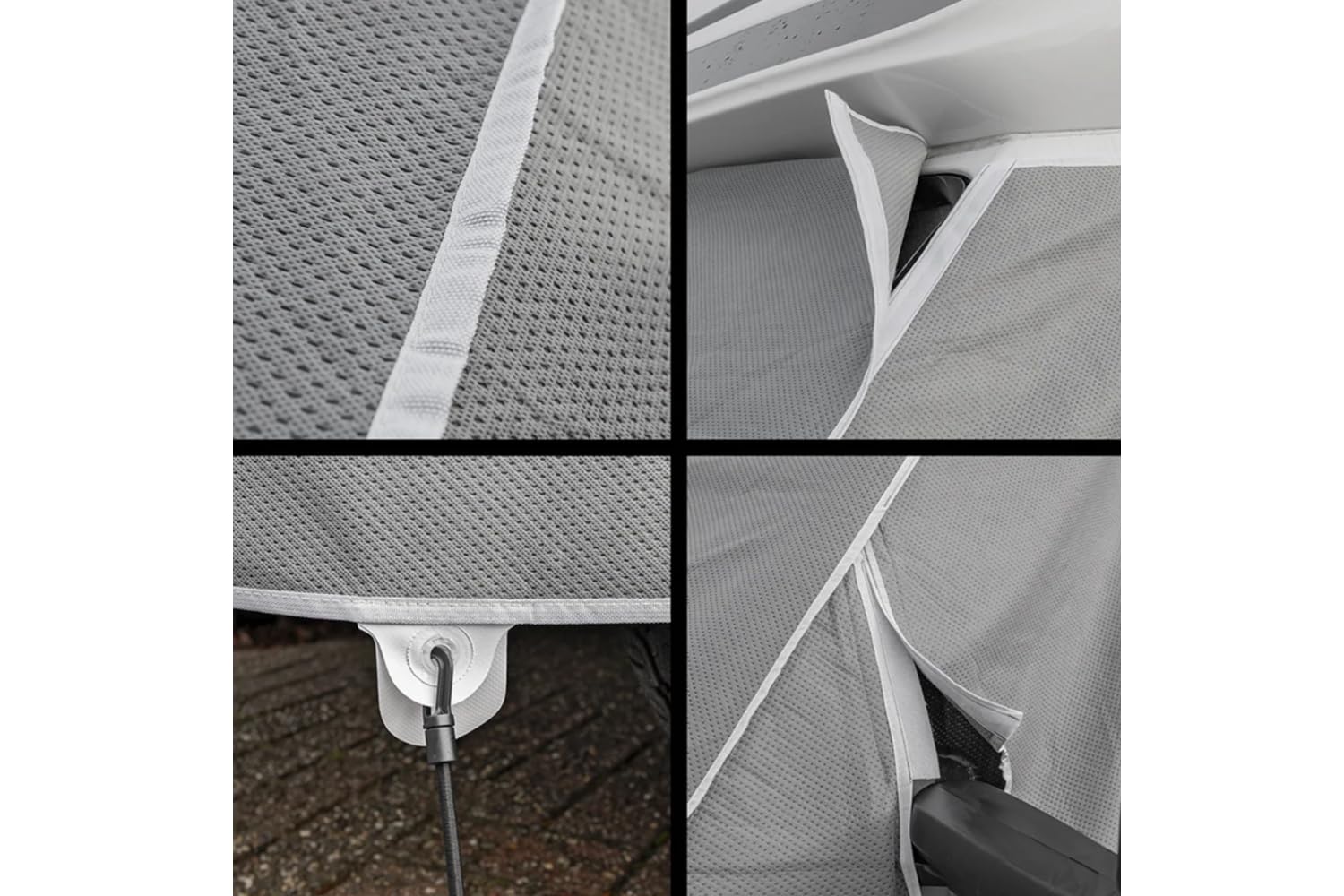 Frontscheibenabdeckung für Wohnmobil oder Campingbus – Windschutzscheibe Abdeckung Isoliert und UV-Schutz Frontscheiben Schutz (kompatibel Ducato X250 ab 06-2006 - 2014) | Wasserdichte, 3-lagige SFS-Schutzhülle mit Frontklappe für Wohnmobile. Schützt Cock