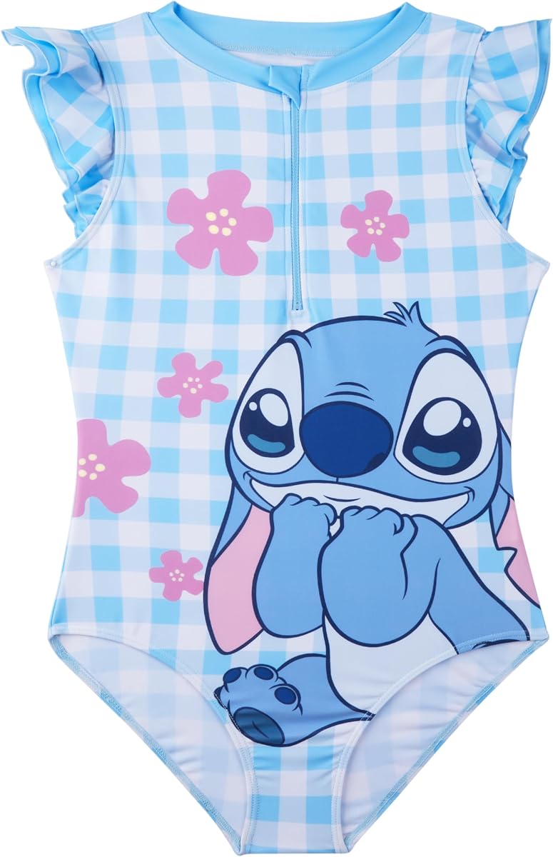Puntada de Disney | Barbie | Traje de baño para niñas Hello Kitty, traje de baño de verano de una pieza, trajes de baño, trajes de playa Kawaii
