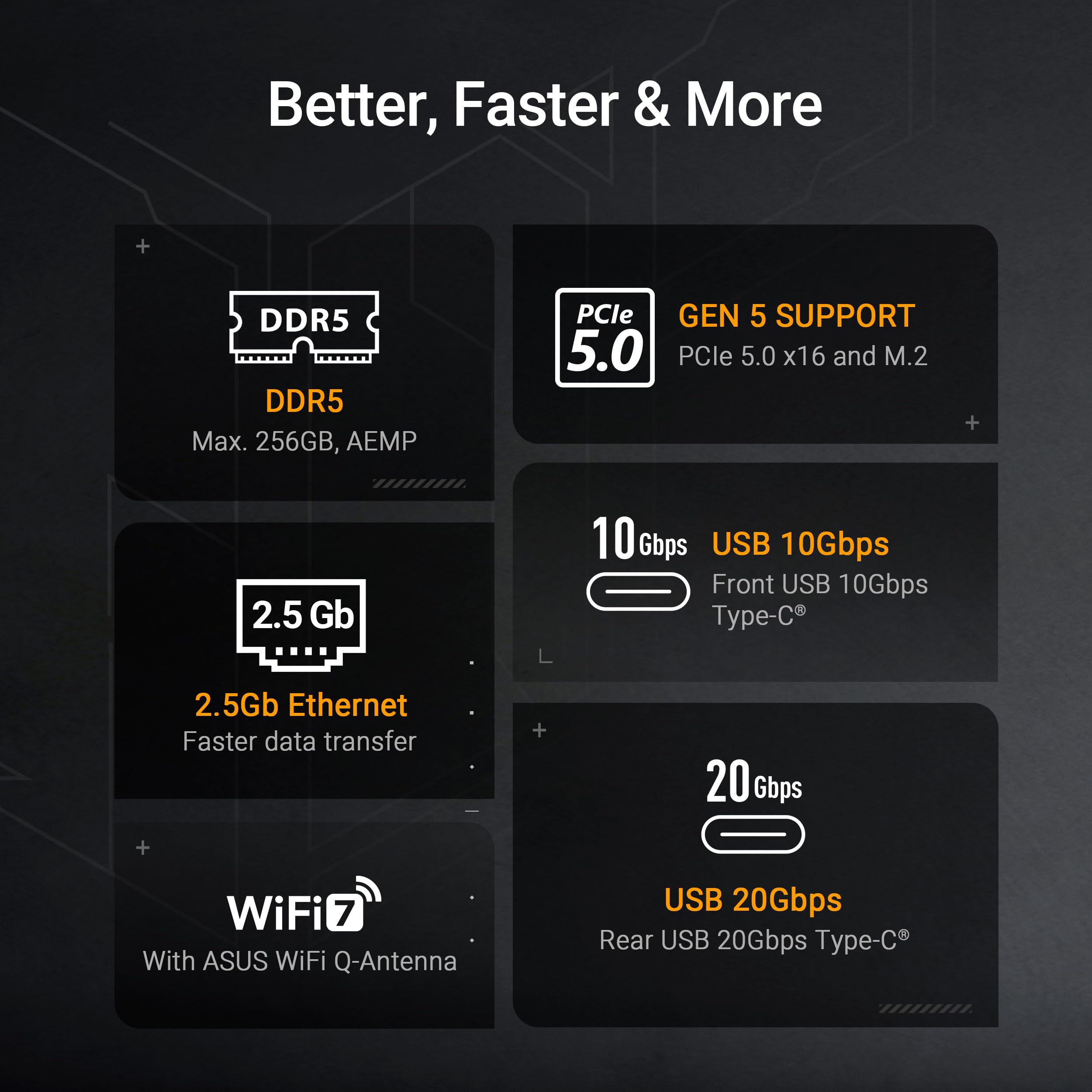 Asus Mb Asus Tuf Gaming B850M-Plus Wifi7 W (90mb1md0-M0eay0)