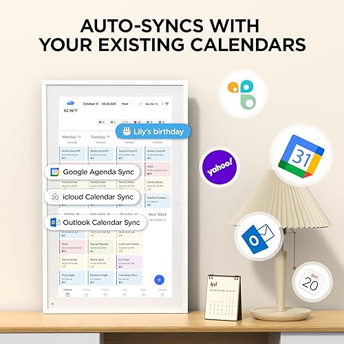 Miniatura 2 de Dasfiwo Marco de fotos digital de 10.1 pulgadas, Smart WiFi, marco de fotos digital 1280 x 800 HD IPS, rotación automática, comparte fotos o videos