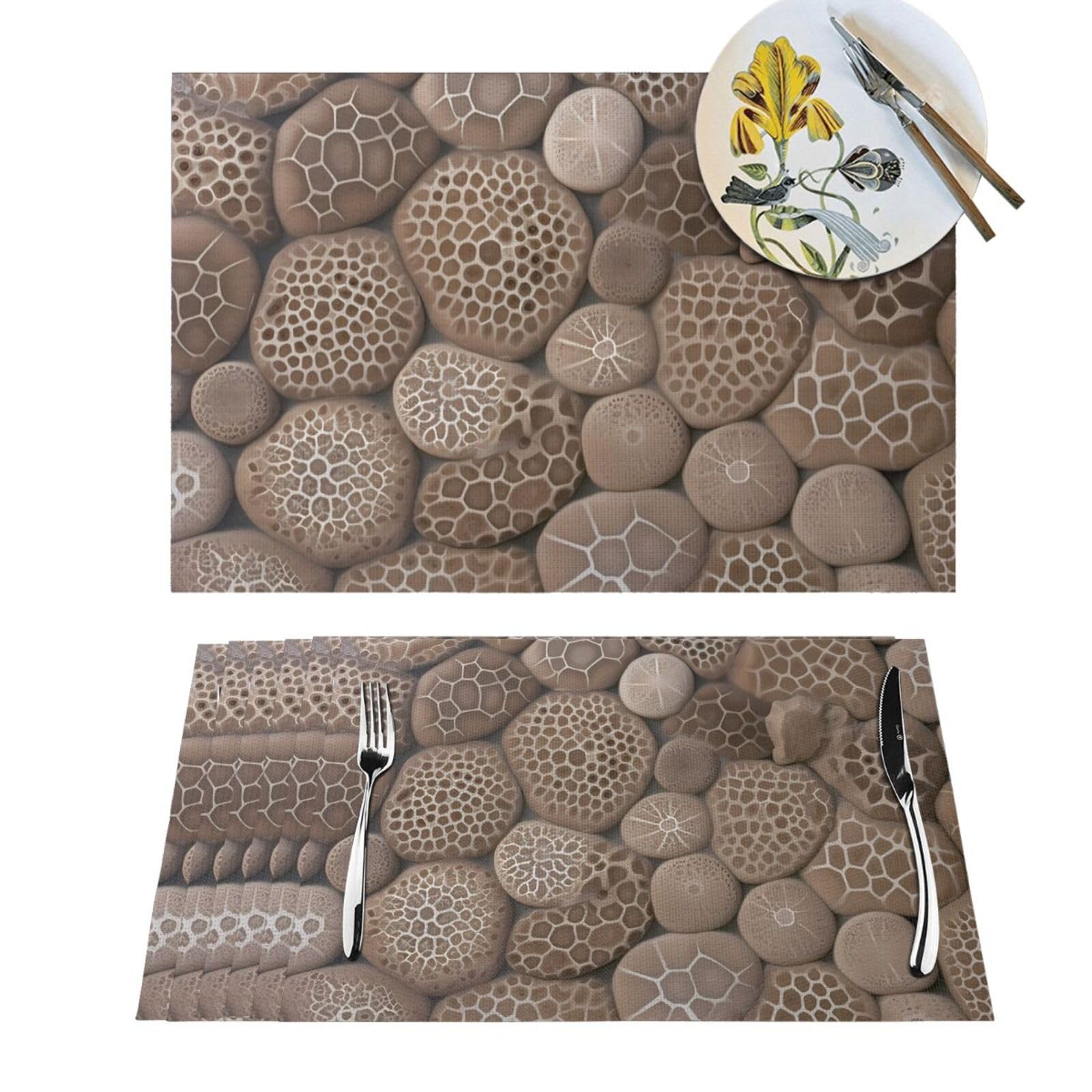 Set de table PVC tissé 45x30 cm Petoskey lavable et antidérapant