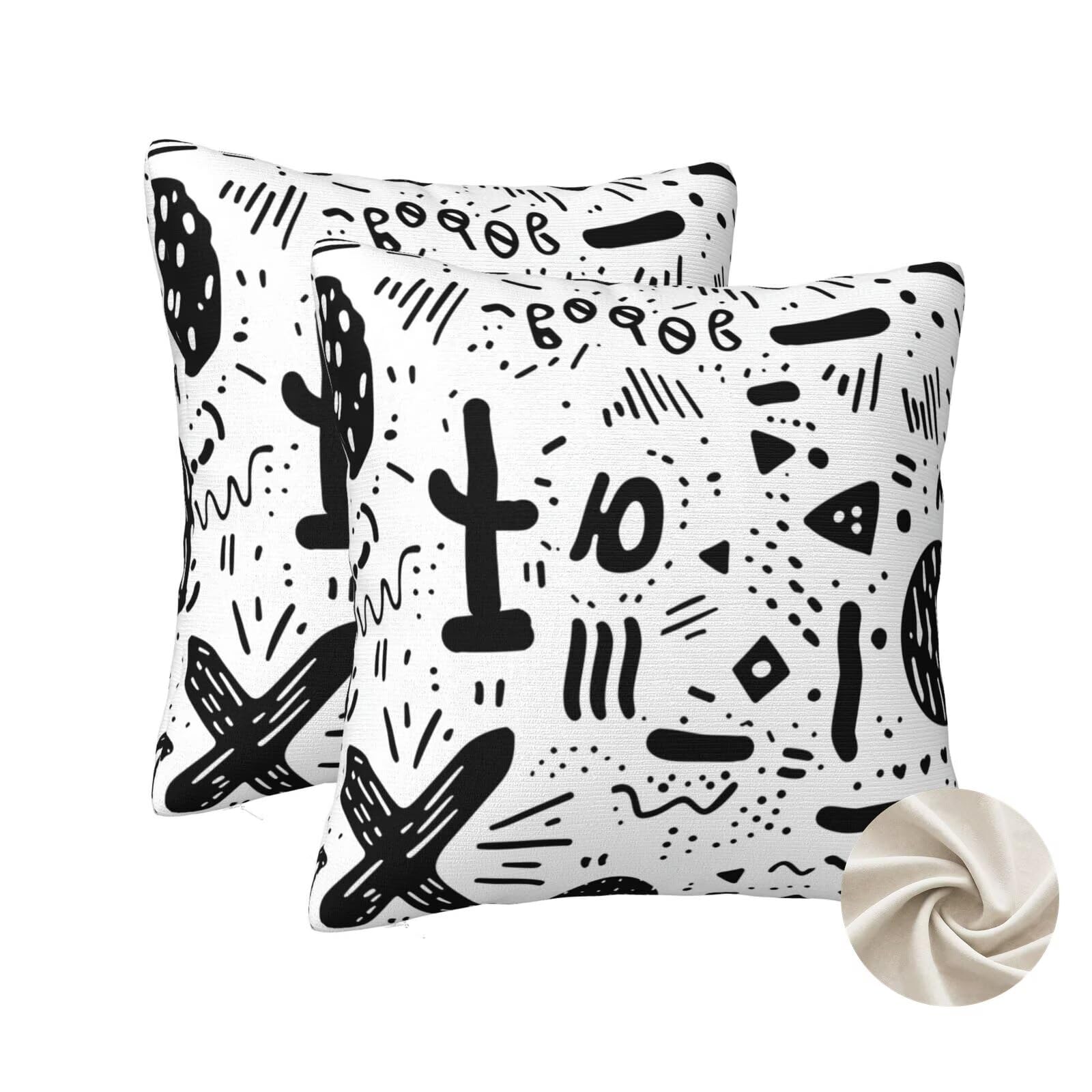Housse de coussin décoratif 60x60 cm pour rénover un canapé fatigué