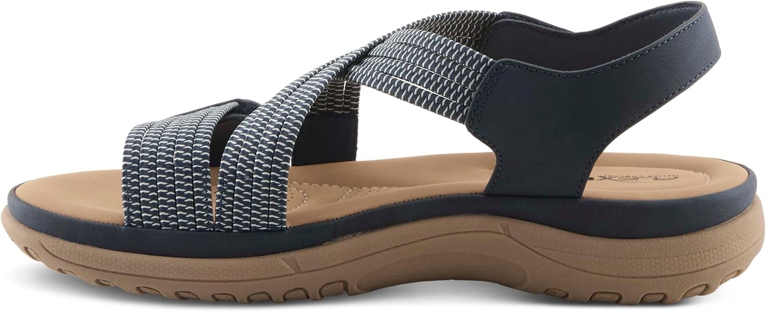Flexus Crossbeam Comfort Sandals for Women with Stretch Straps