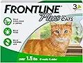 FRONTLINE Plus Flea and Tick Treatment for Cats Over 1.5 lbs. 3 Treatments - product image