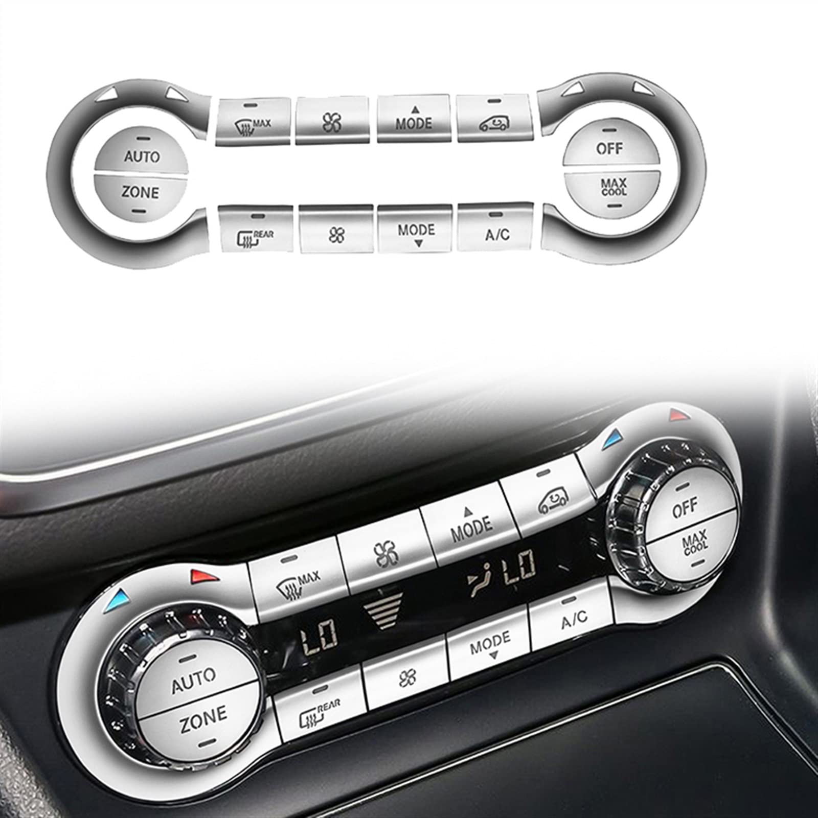 Kit Rivestimento Interni Auto Per Mercedes W176 GLA, X156 CLA, C117 | 2 Pezzi Per Presa Aria E Console | Decorazione Cruscotto