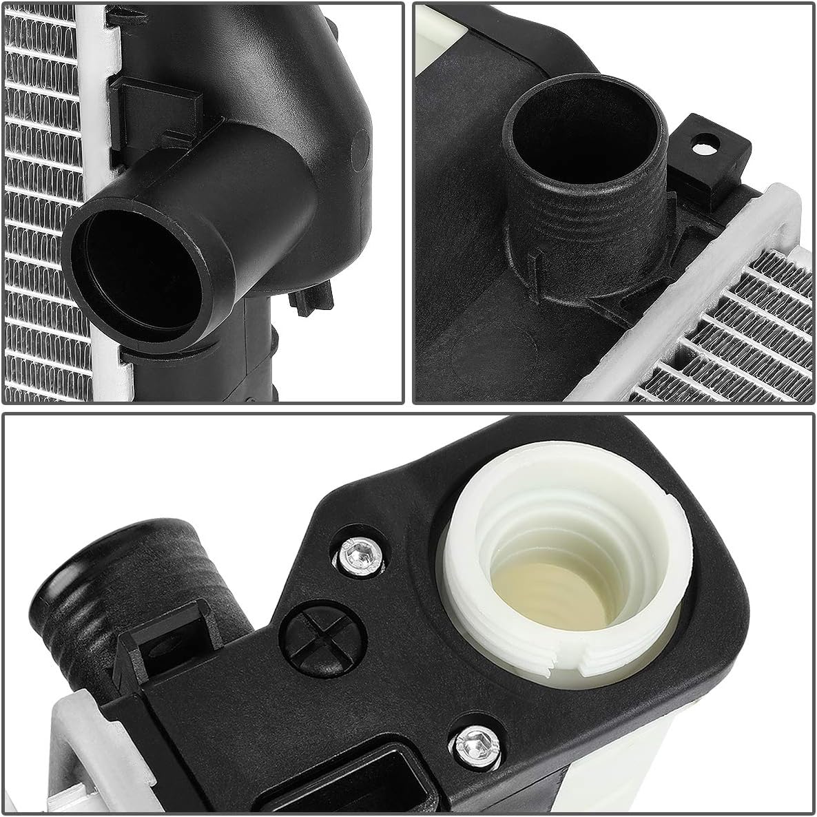 1295 Radiator Compatible with 1991-1998 BMW 318i 1991-1997 318is 1995-1999 318ti 1996-1998 Z3 1.8L 1.9L Factory Style Replacement Aluminum Core Cooling Radiator CU1295 17101247145 17101715319 60623A