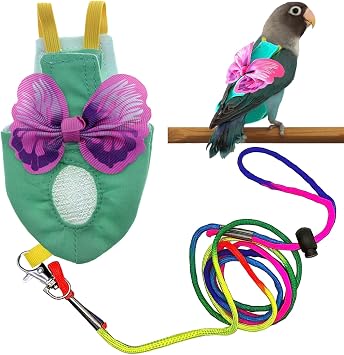 Bird Diapers Harness and Leash Parrot Diapers Parrot Flight Clothes Suit