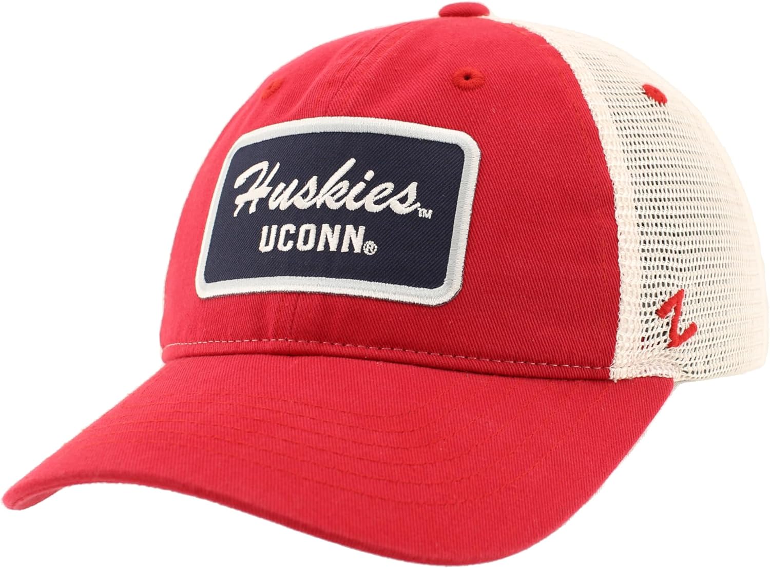 ZHATS NCAA Unisex-Adult NCAA Officially Licensed Hat University Patch Brick Secondary Color Stone