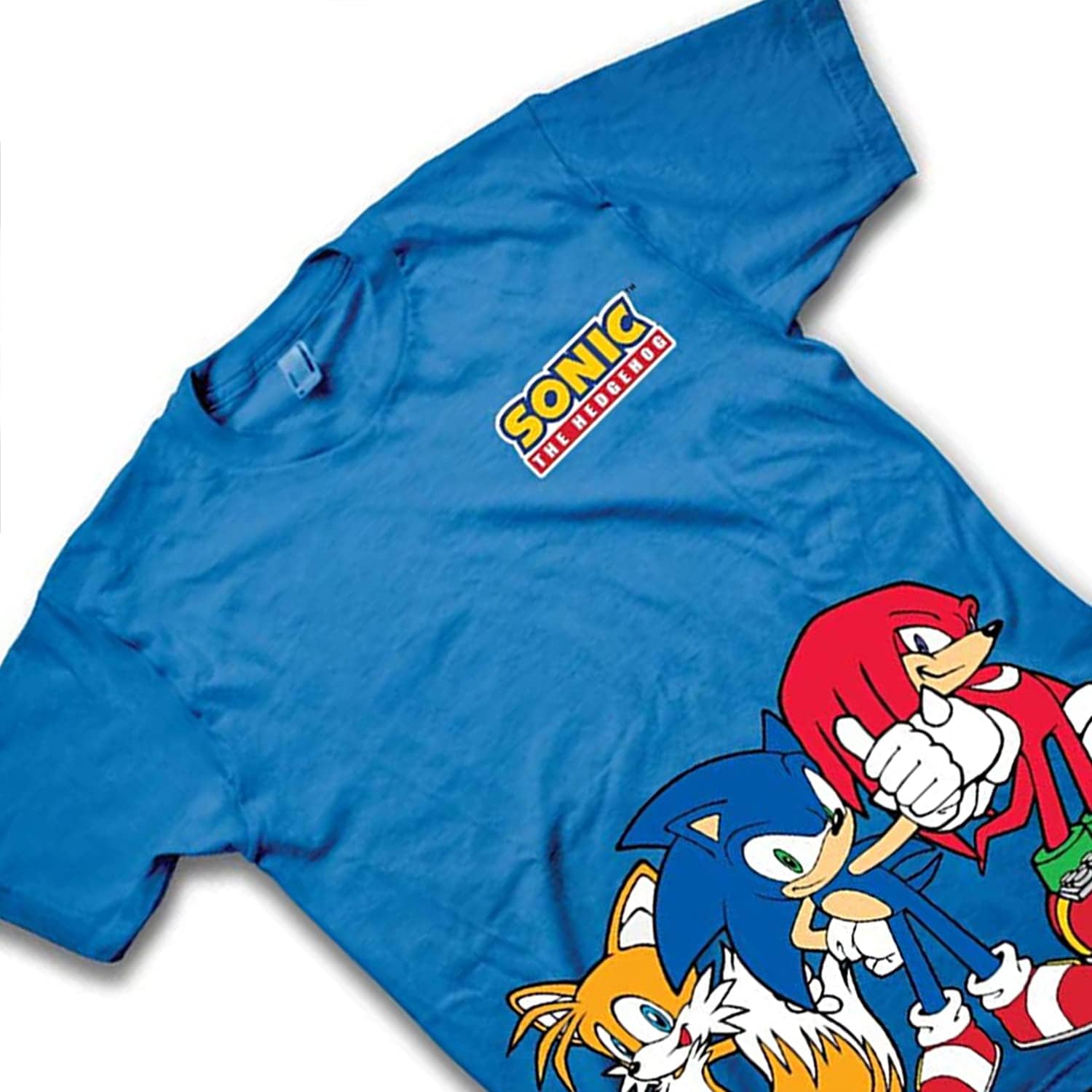 SEGA Boys Sonic The Hedgehog Shirt - Featuring Sonic, Tails, and Knuckles - The Hedgehog Trio - Official T-Shirt - Image 3