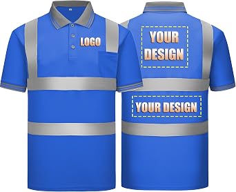 Breathable Safety Shirt High Visibility Shirt Class 2 ANSI Standard Customized T Shirt Quick Dry Work Wear