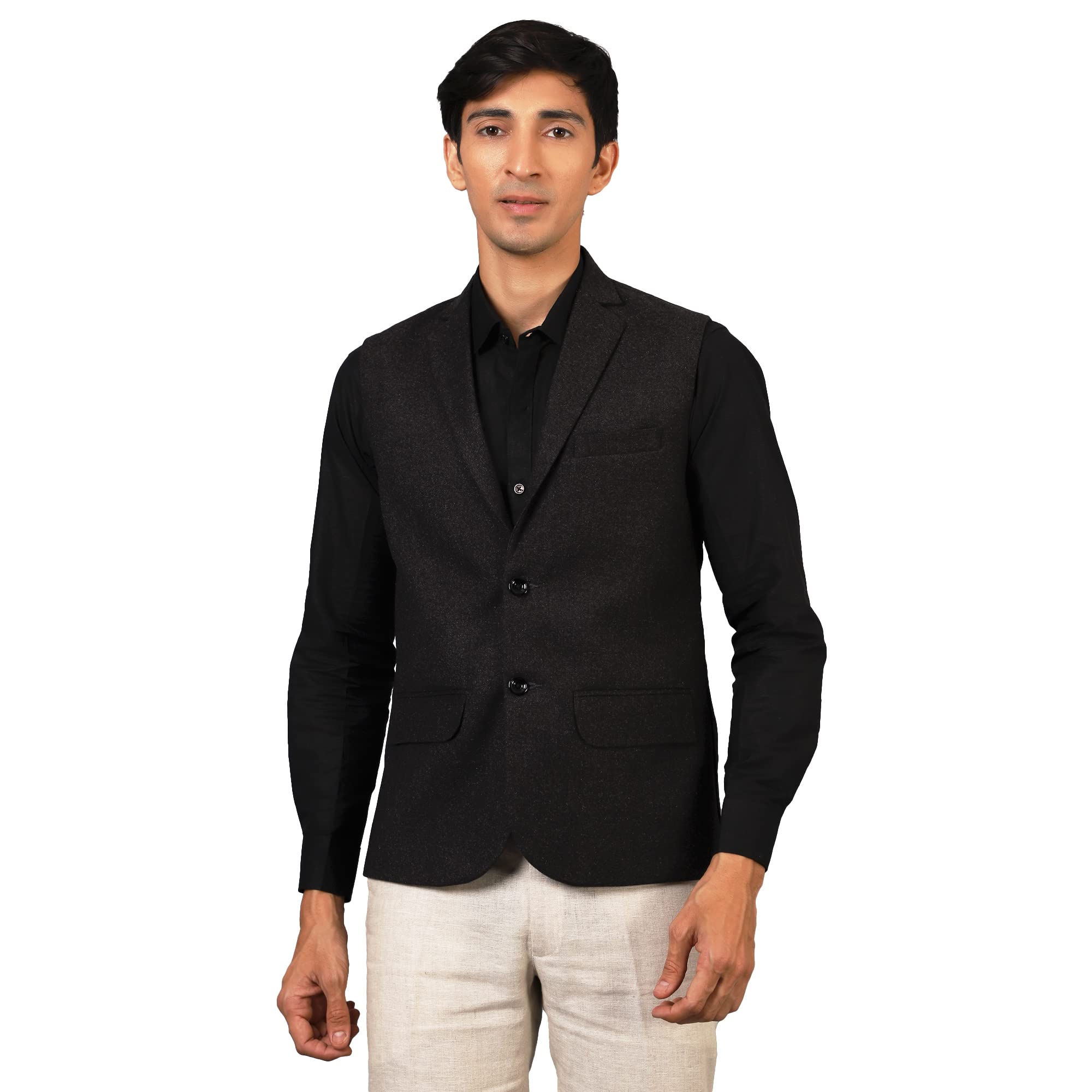 Men's Tweed Wool Modi Nehru Jacket