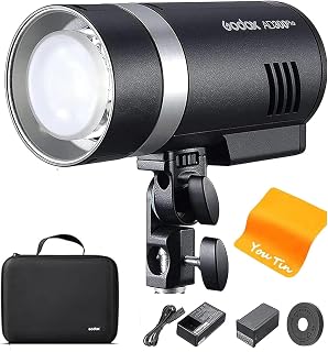 【Godox正規代理＆日本語取説書】Godox AD300Pro フラッシュストロボ 300Ws TTL 2.4G スタジオ向け 300W 1/8000 HSS 5600±100K 0.01-1.5Sリサイクル時間 320回フルパワーフラッシュ S2 Sタイプスブラケット付き