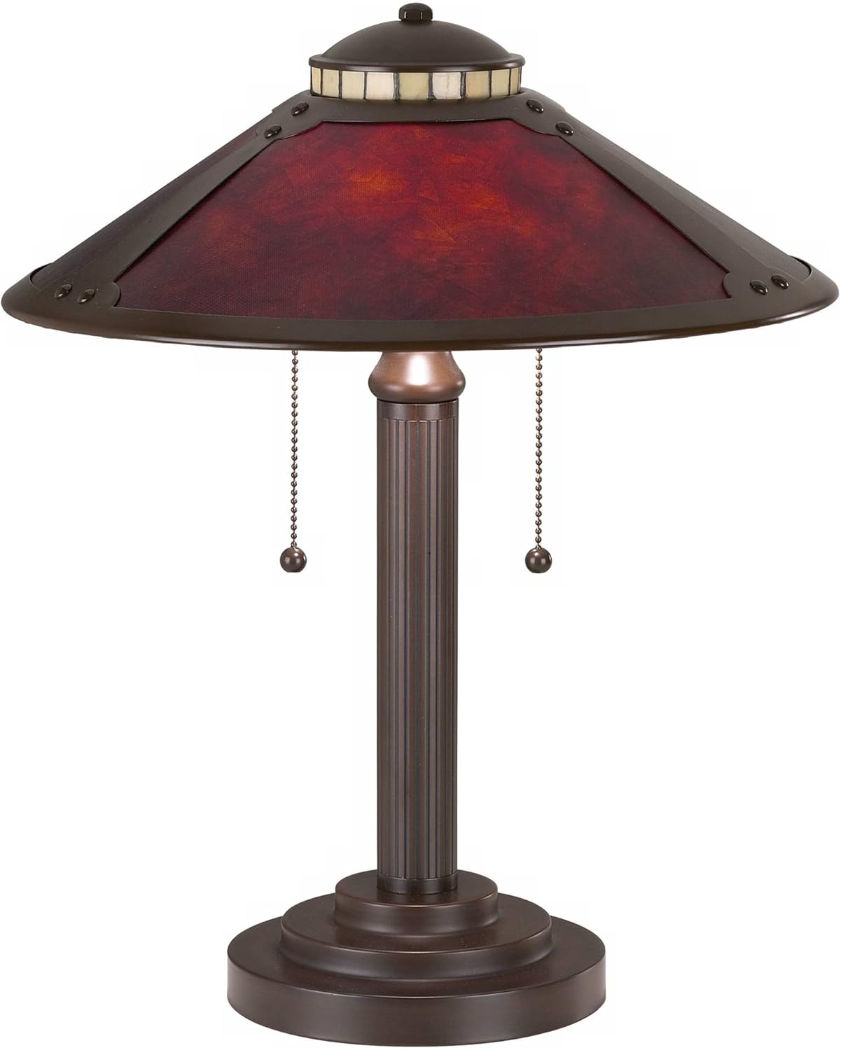 Crazy Clearance Mica Collection Mission Tiffany Style Desk Table Lamp 18 1/2 High Rustic Oil Rubbed Bronze Natural Mica Shade Decor for Bedroom House Bedside Nightstand Home Office Reading - Robert Louis Tiffany