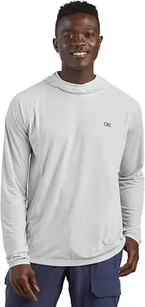 Outdoor Research Men’s Echo Hoodie - Lightweight UPF 15 Sun Shirt, Moisture-Wicking, Odor Control