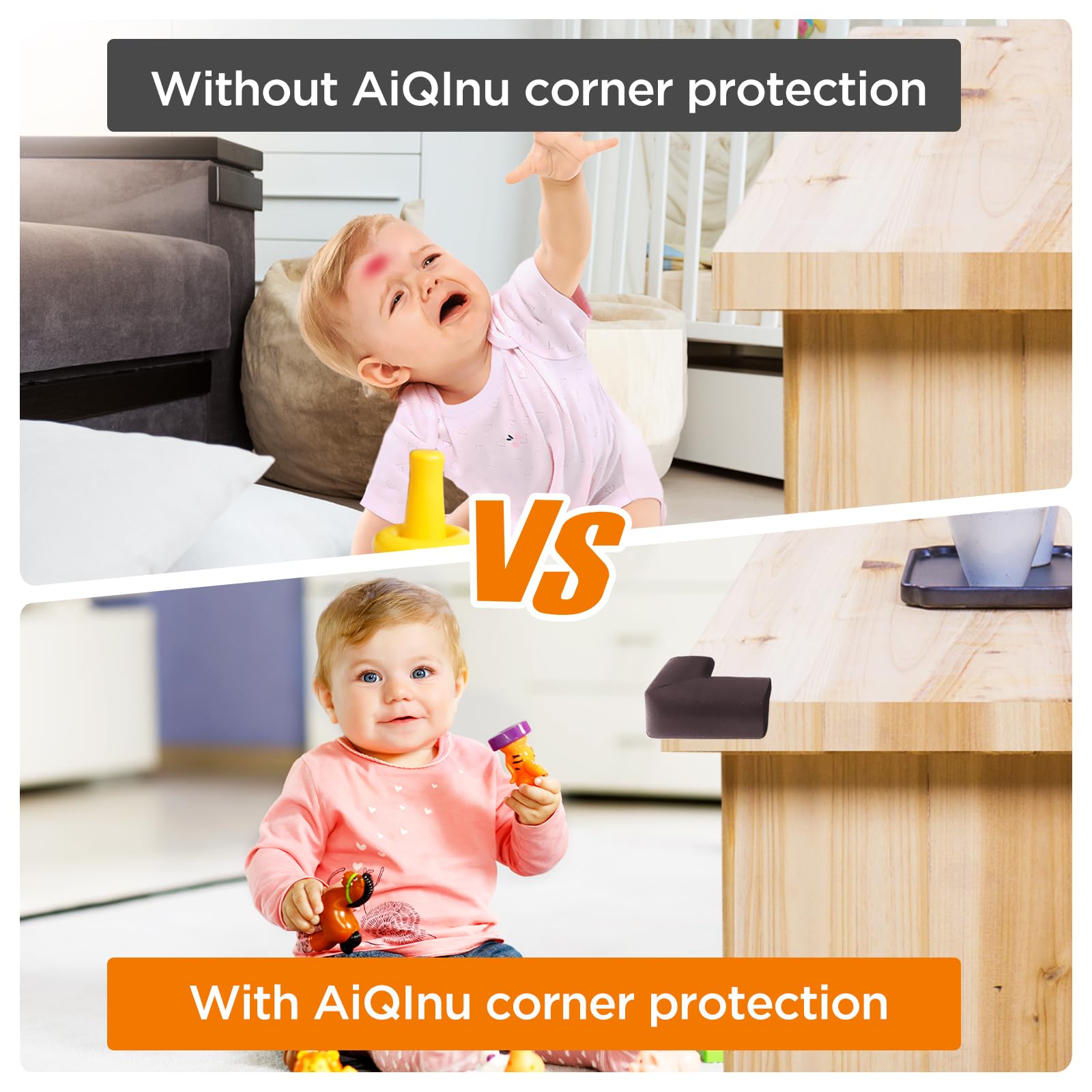 Paraspigoli Per Bambini 20 Pezzi - In Gomma NBR, Antiturto, Per Mobili E Angoli