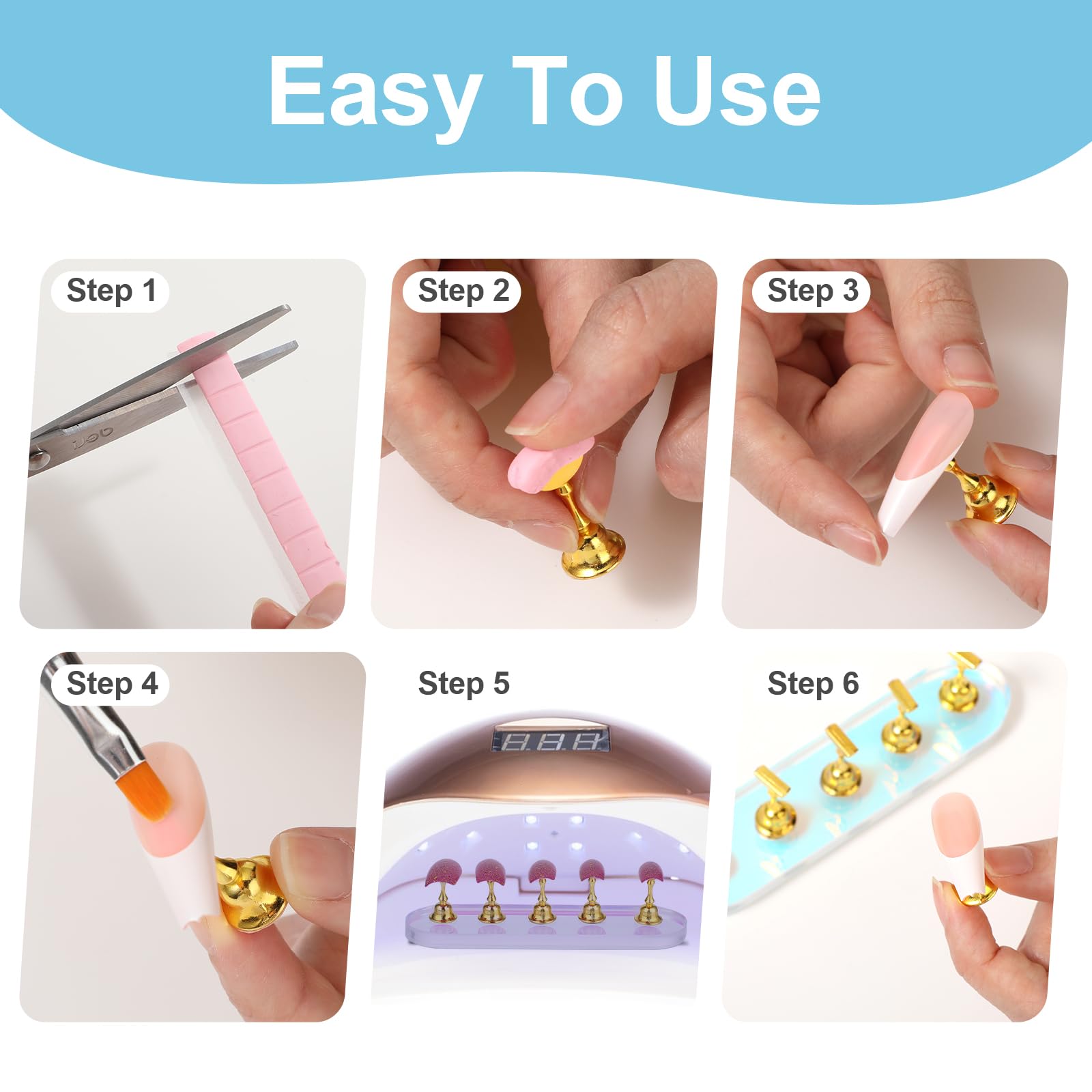 Nagelständer Mit Magnet Für Press-On-Nägel – Übungshalter & Display Für Nageldesigns