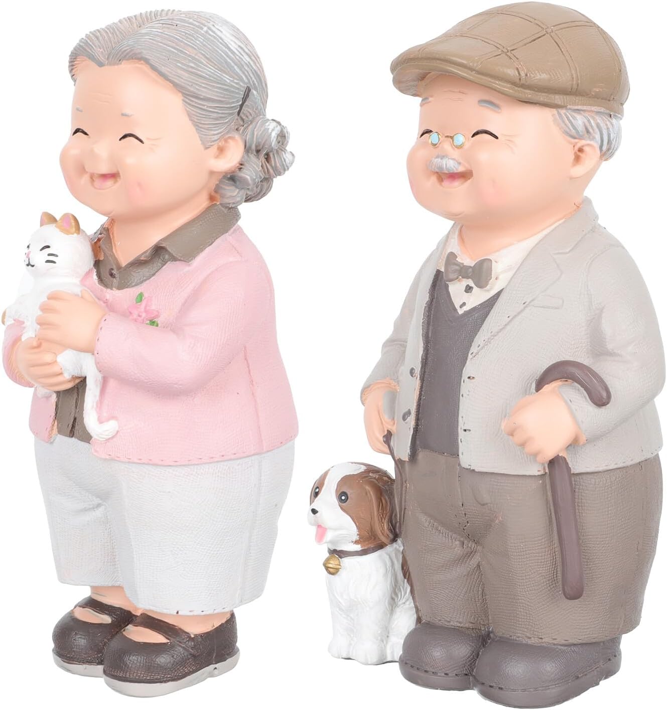 SHINEOFI Couple Figurine Resin Decor for Bedroom Office Xmas