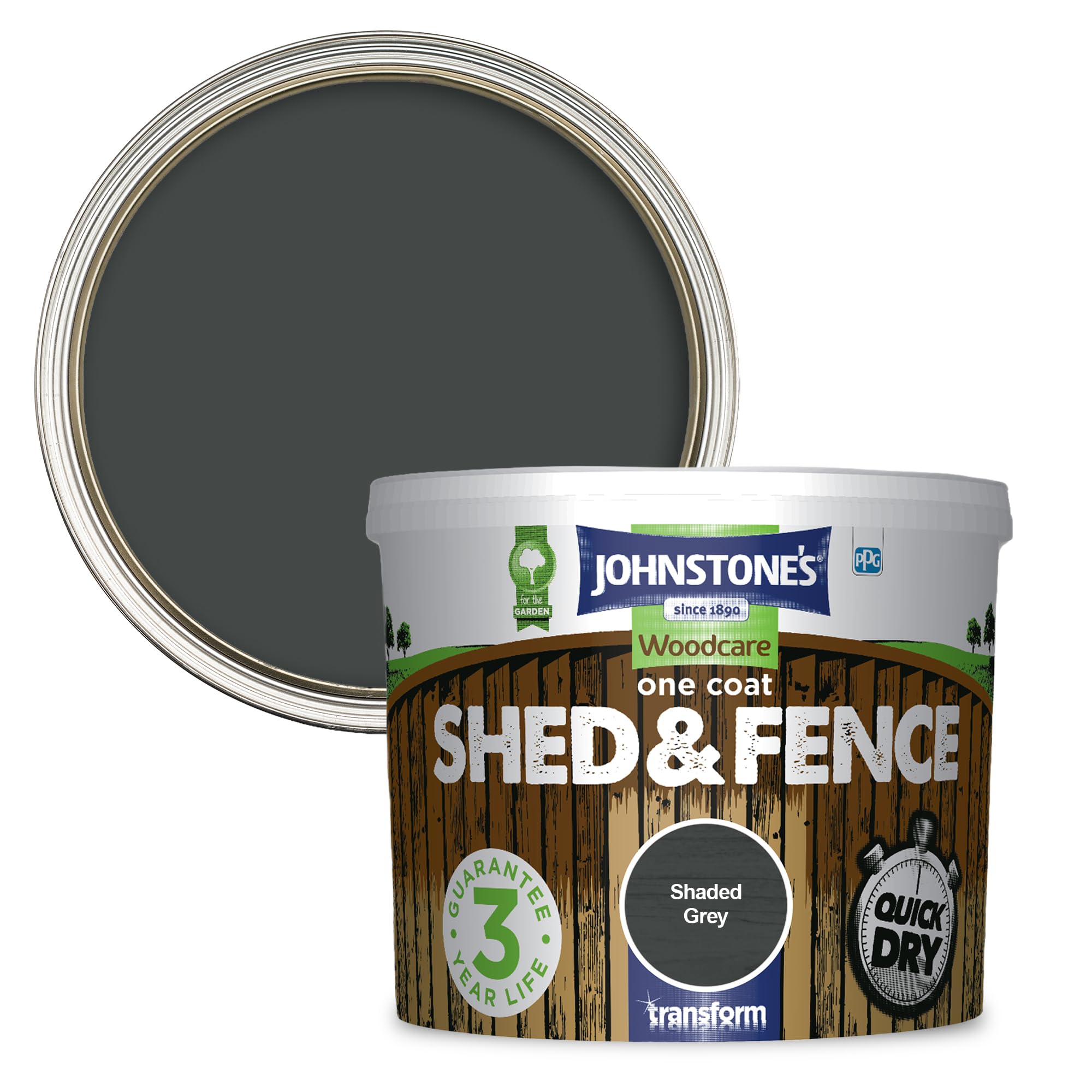 Johnstone's - Shed & Fence Paint - 5L - Shaded Grey