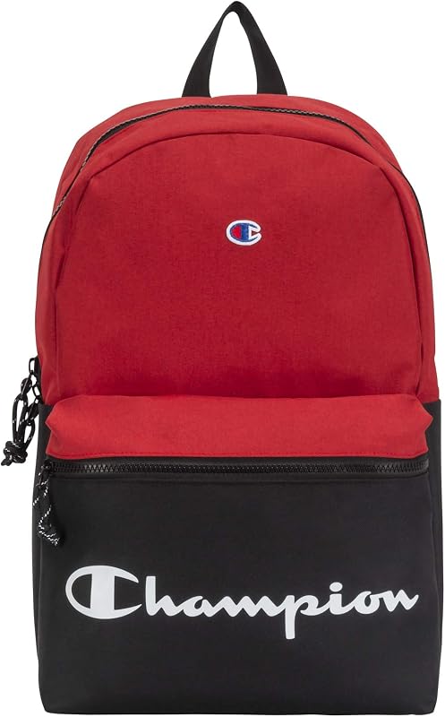 Champion Mochila Manuscript unisex para adultos con correas acolchadas ajustables, bolsillo para botella de agua para el trabajo, viajes, uso diario
