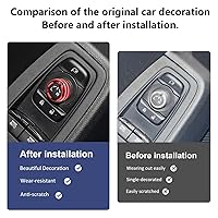 Vista 2 de Auovo Anillo de perilla de espejos retrovisores compatible con Subaru BRZ para Toyota GR86 2022-2024 2025 2026, accesorios interiores, anillo