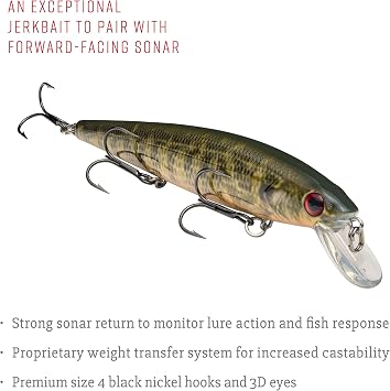 Strike King KVD Jerkbait 3 Hook,Natural Bream, 0.05, 4.75