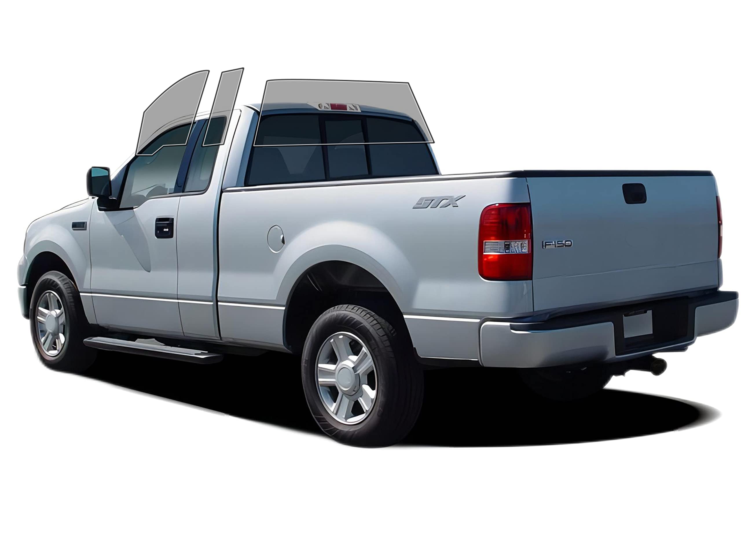 AUTOTEK Precut All Sides Windows Tint Film Cars Sun Blocking Protection Privacy Anti Shatter Glass Film Any Tint Shade kit for Ford F150 Regular Cab 2004-2008