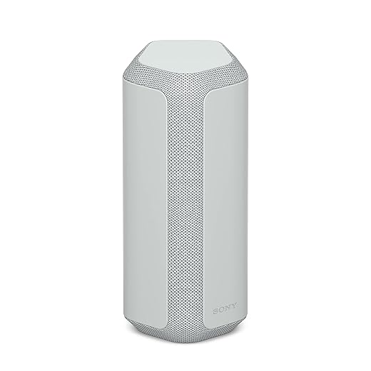 Sony SRS-XE300 X-Series Wireless Portable-Bluetooth-Speaker, IP67 Waterproof, Dustproof and Shockproof with 24 Hour Battery, Light Gray