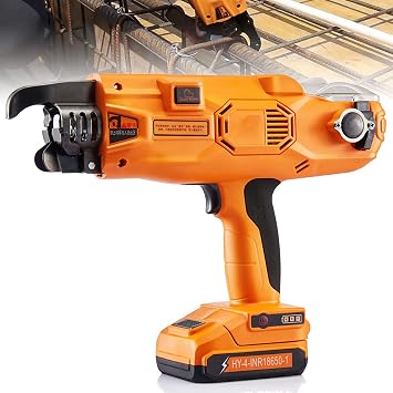Rebar Tie Gun 16-38mm Automatic Rebar Tying Tool Rebar Tying Machine 14.4V Rechargeable 2000mAh Battery Wire Coil 0.7S a Knot Rebar Wire Twister Tool Tie Wire Gun,20S