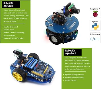 Waveshare Starter Kit Compatible with Raspberry Pi 4 Model B includes PI4B-2GB Micro card Heat Sink Power Supply